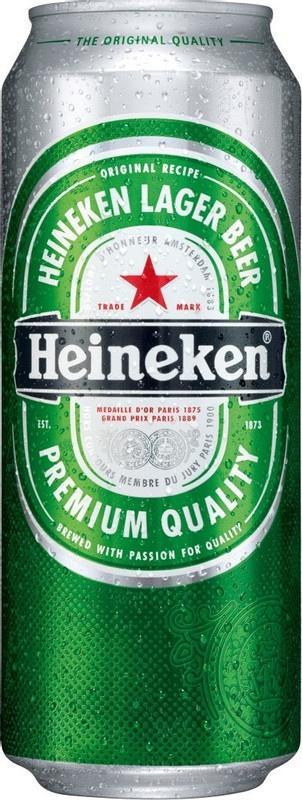 Пиво Heineken светлое 5% 500 мл., ж/б