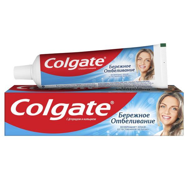 Зубная паста Colgate Бережное отбеливание 100 мл., картон