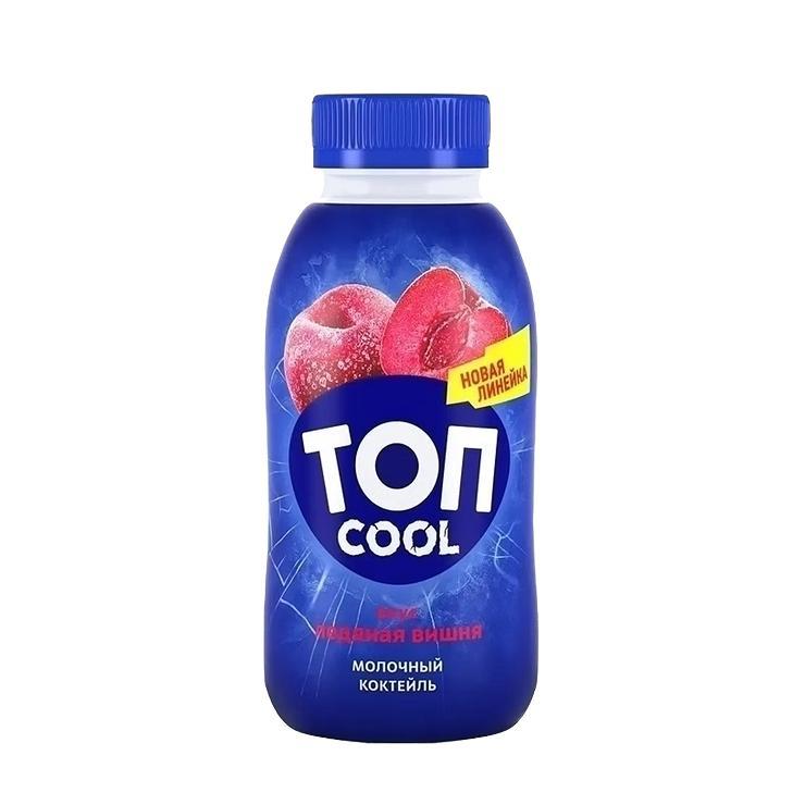 Коктейль молочный Топ Cool ледяная вишня 2% 330 гр., ПЭТ