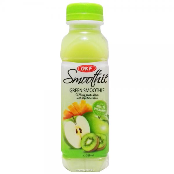 Напиток безалкогольный негазированный мультивитаминный OKF Smoothie Green Smoothie, 500 мл., пластиковая бутылка