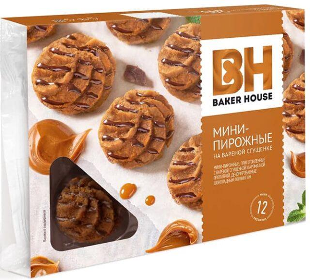 Мини-пирожное Baker House Вареная сгущенка 240 гр., картон