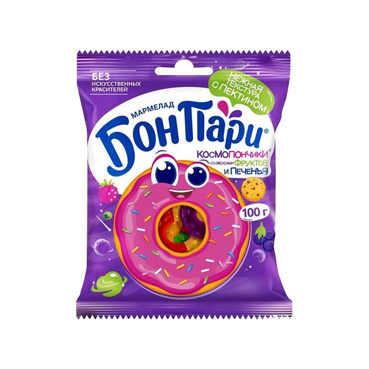 Мармелад жевательный БОН ПАРИ КосмоПончики 100 гр., флоу-пак