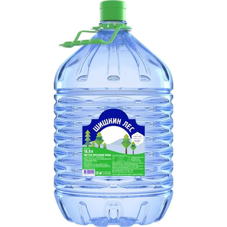 Вода питьевая Шишкин лес в одноразовой таре 19 л., ПЭТ