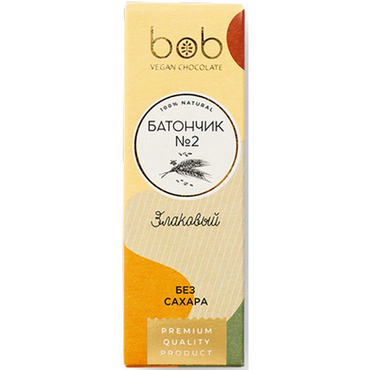 Батончик глазированный bob полезный злаковый 40 гр., шоубокс