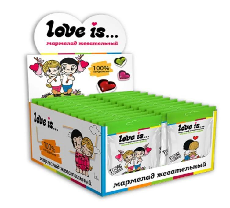 Мармелад жевательный LOVE IS ЖуйМиксик со вкусом Мята-лимон-лайм, 20 гр., флоу-пак