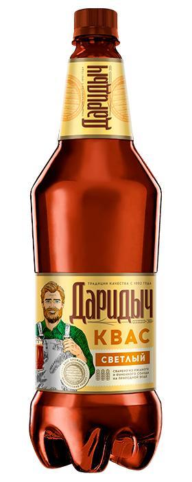 Квас Дарида Даридыч светлый 1,5 л., ПЭТ