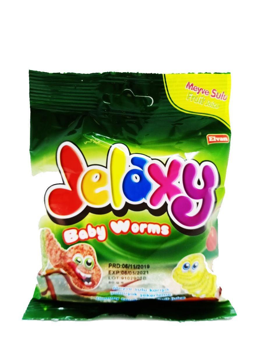 Мармелад жевательный Jelaxy кольца 80 гр., флоу-пак