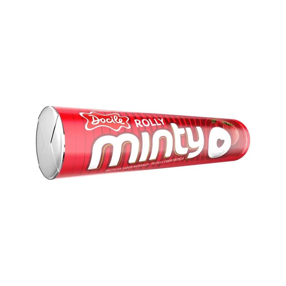 Конфеты Docile Minty Strawberry Клубника 29 гр., обертка