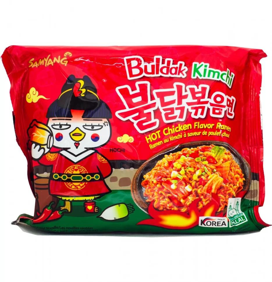 Лапша быстрого приготовления Samyang Hot Chicken Ramyun 135 гр., флоу-пак