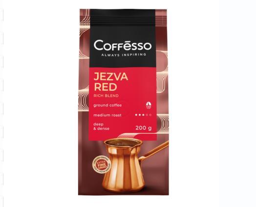 Кофе Coffesso JEZVA RED молотый 200 гр., вакуум
