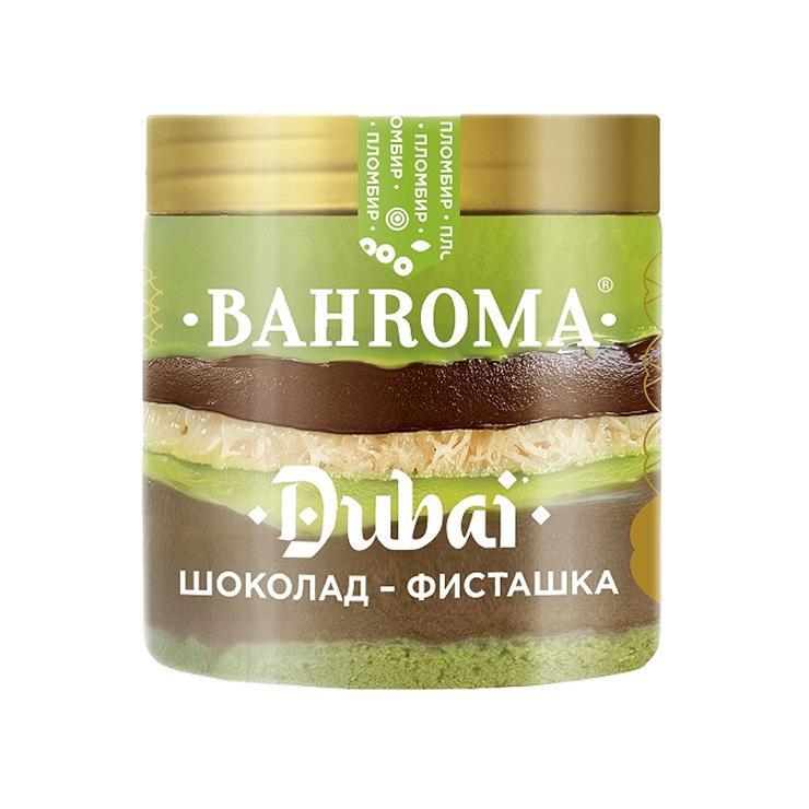 Мороженое Bahroma Dubai фисташка-шоколад 320 гр., пластиковая упаковка