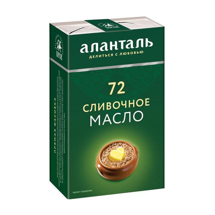 Масло сливочное Аланталь № 72 180 гр., картон