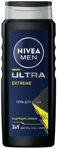 Гeль для душа Nivea Men Ultra Extreme 500 мл., ПЭТ