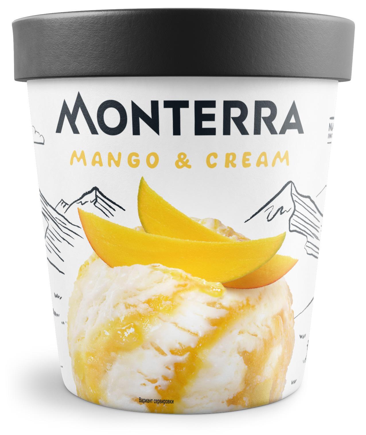 Мороженое Nestle MONTERRA Манго Сливки 480 мл., ведро
