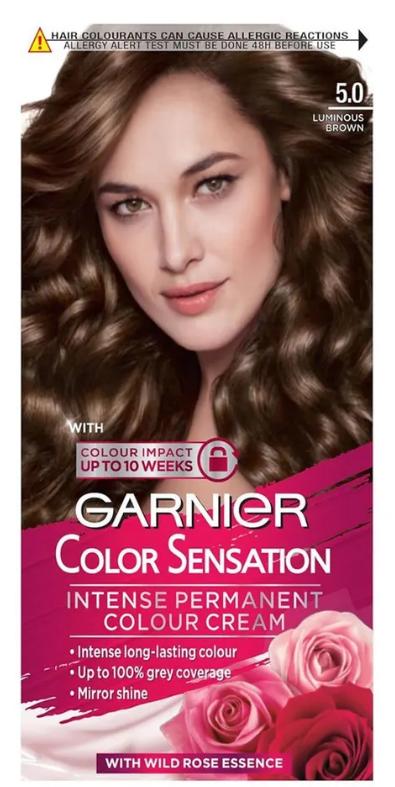 Краска для волос Garnier Color Sensantion Роскошный цвет 5.0 Светлый каштановый 110 мл., картон