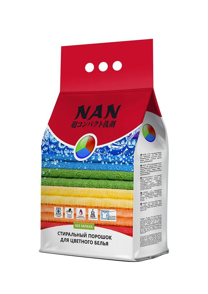 Порошок стиральный NAN д/цветного белья, 2,4 кг., ПЭТ