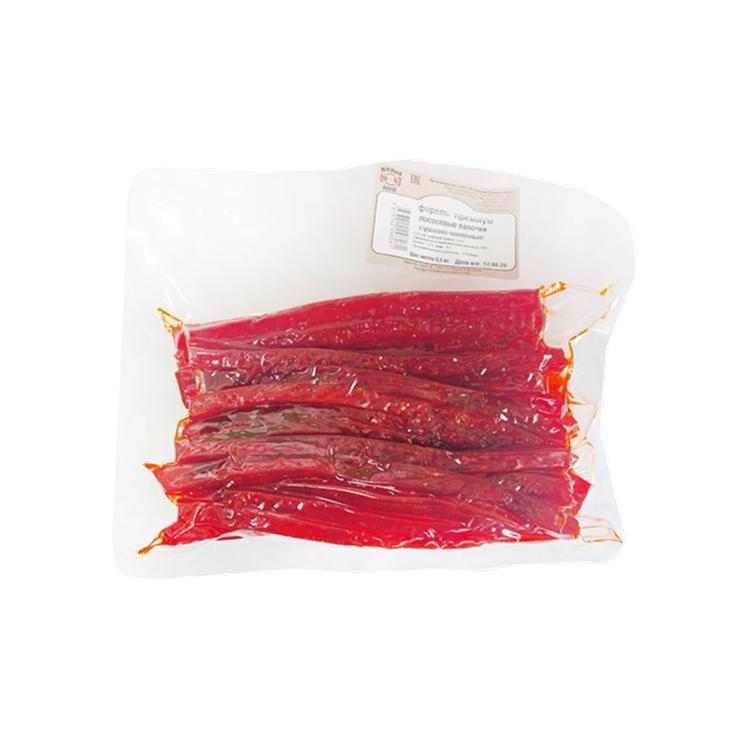 Лососевые палочки Южный Берег форель сушено-вяленая 500 гр., вакуум