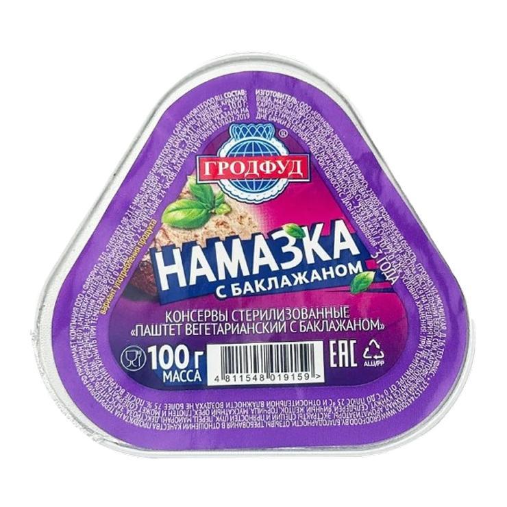 Намазка ГРОД ФУД со вкусом баклажана 100 гр., ламистер