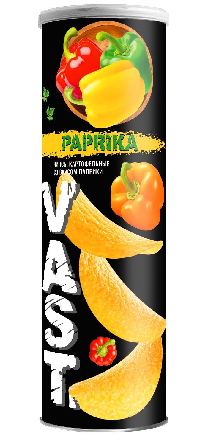Чипсы Vast паприка 160 гр., туба