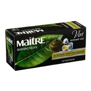 Чай Maitre de TheBest of Green зеленый в пакетиках, 40 гр., картон