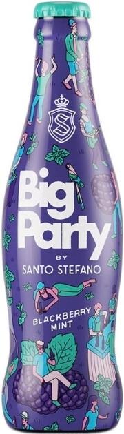 Напиток слабоалкогольный особый газированный Big Party by Santo Stefano ежевика и мята, 300 мл., стекло
