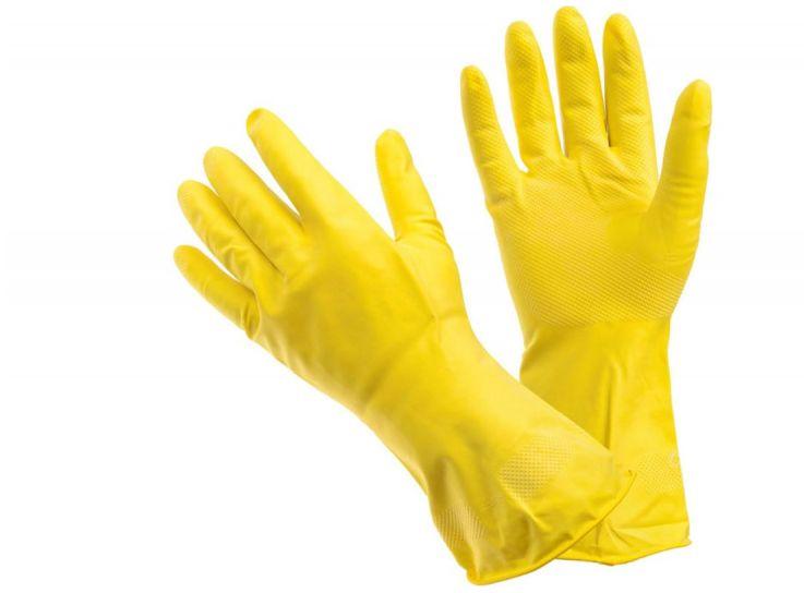Перчатки резиновые GLOVES латекс M, флоу-пак