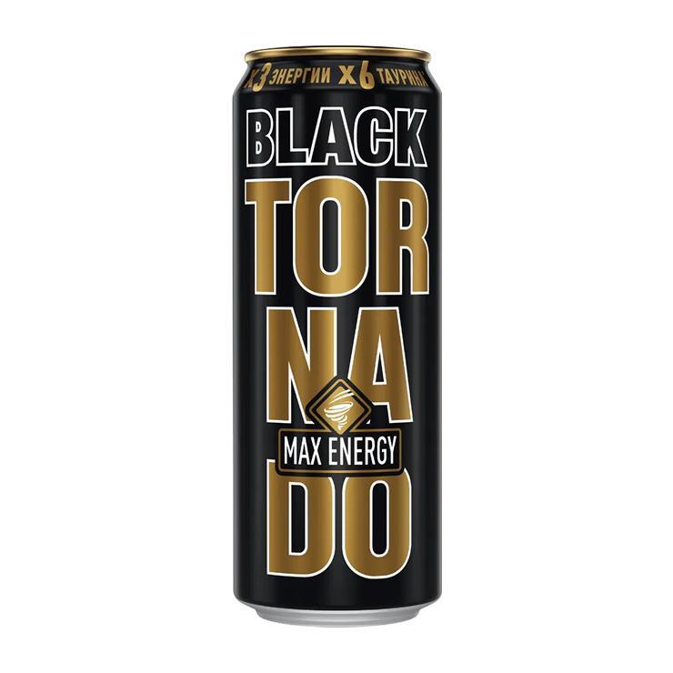 Напиток энергетический Tornado Energy Max Black 445 мл., ж/б