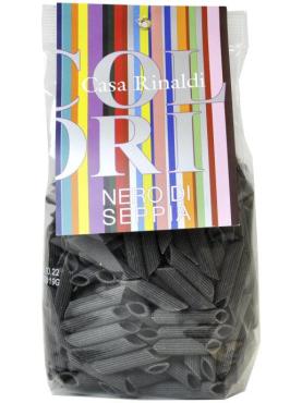Паста Пенне с чернилами каракатицы Casa Rinaldi, 500 гр., пластиковый пакет