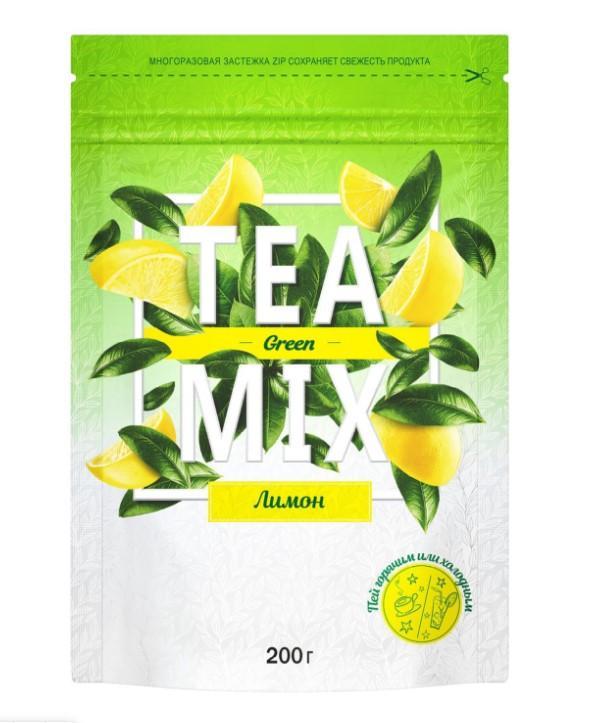 Чайный напиток Tea mix Зеленый Лимон 200 гр., дой-пак