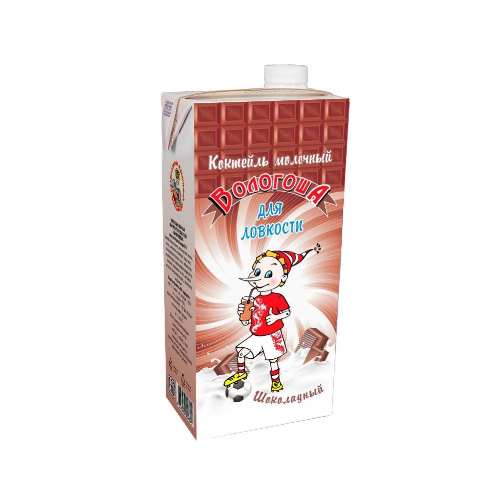 Коктейль молочный ВМК Шоколадный ультрапастеризованный 2,7% 1,060 кг., тетра-пак