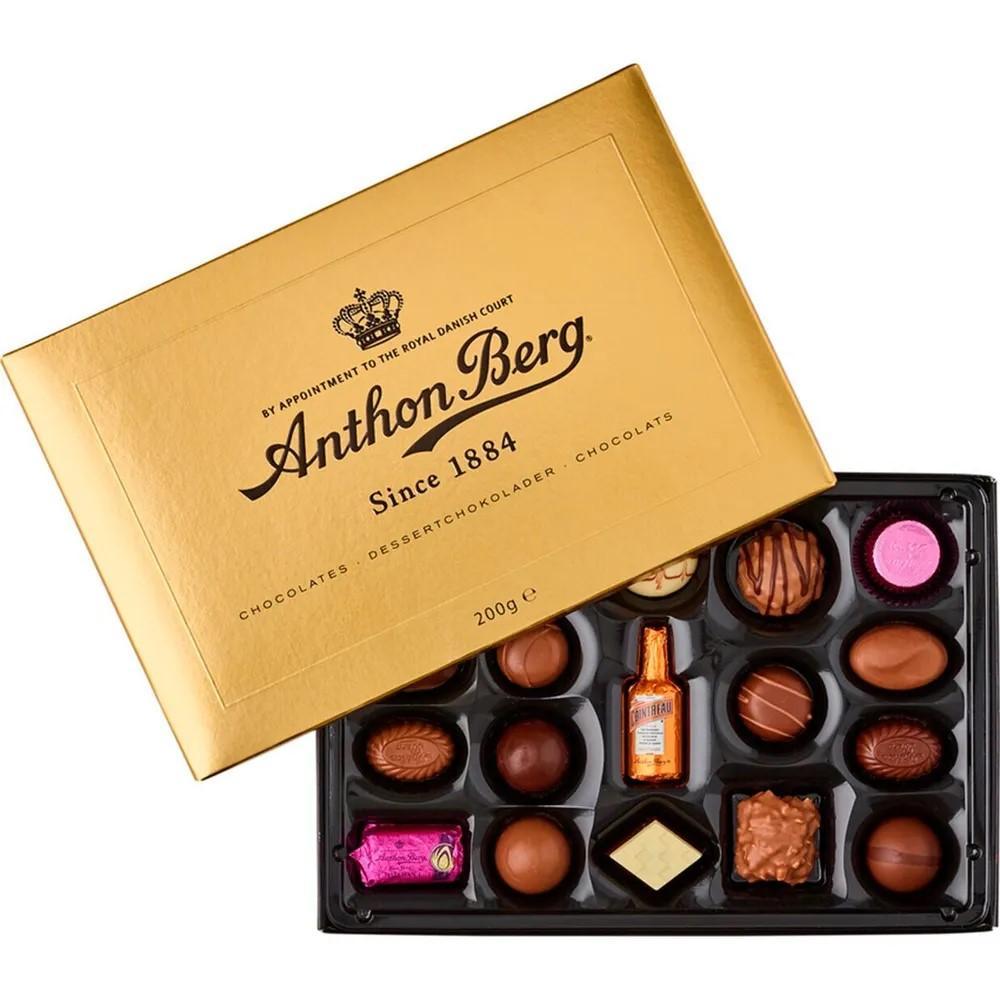 Конфеты Anthon Berg Luxury Gold шоколадные ассорти 200 гр., картон