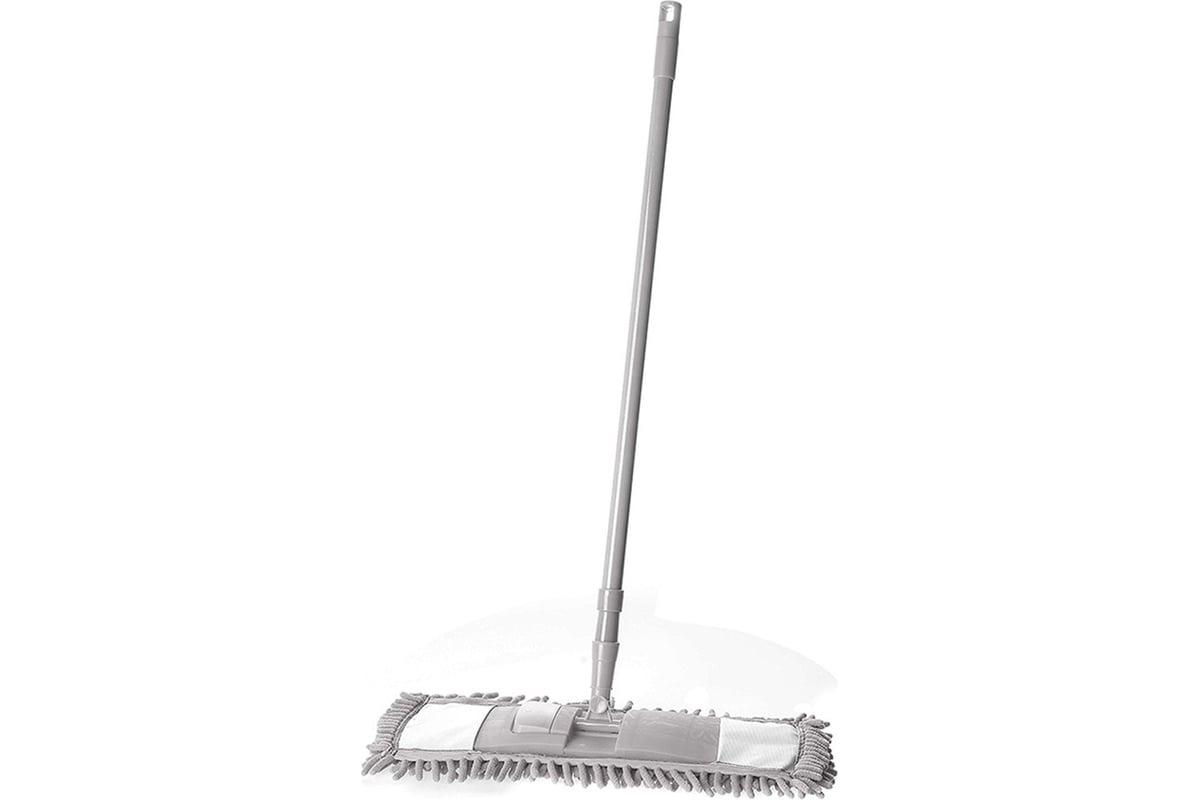 Швабра для пола Еврокласс с насадкой из микрофибры шенилл 40х12 см 6 шт/упак Китай 56649., пакет