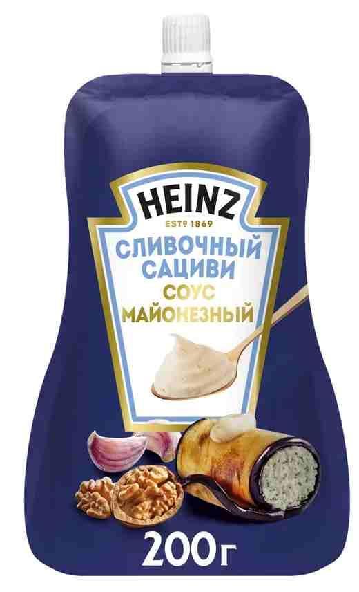 Соус майонезный Heinz Сливочный Сациви 200 гр., дой-пак