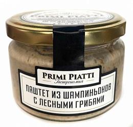 Паштет PRIMI PIATTI из шампиньонов с лесными грибами 180 гр., стекло