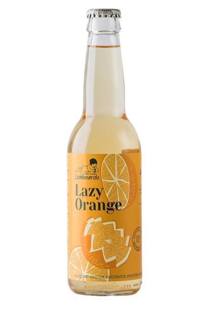 Лимонад Lemonardo Lazy Orange Апельсиновый без сахара 330 мл., стекло