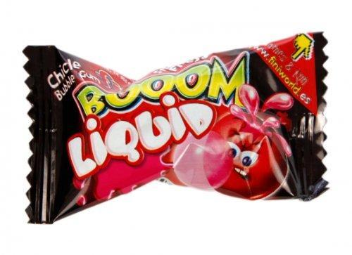 Резинка жевательная Fini Boom Liquid с клубничной начинкой 5 гр., флоу-пак