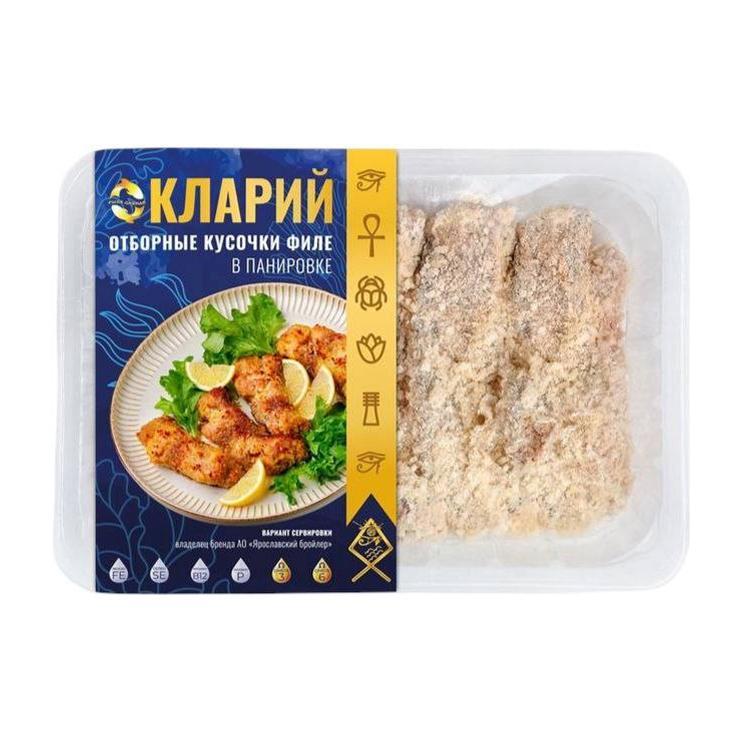 Сом клариевый Рыба дивная филе в панировке з/м 270 гр., пакет