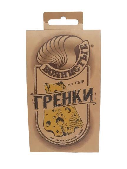 Гренки Волнистые со вкусом сыра жареные 75 гр., картон