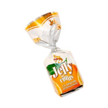 Конфеты Баян Сулу Jelly апельсин, 1 кг., обертка фольга / бумага