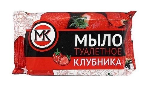 Мыло туалетное МК Клубника 90 гр., флоу-пак