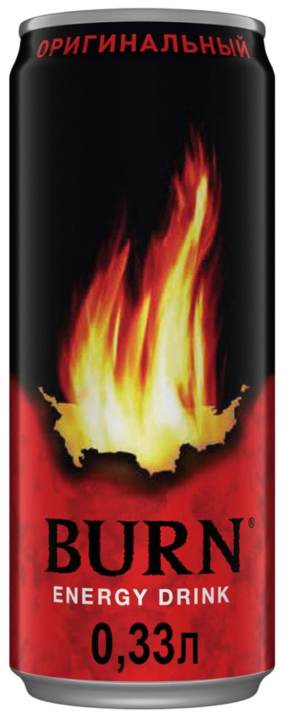 Напиток энергетический Burn Original 330 мл., ж/б