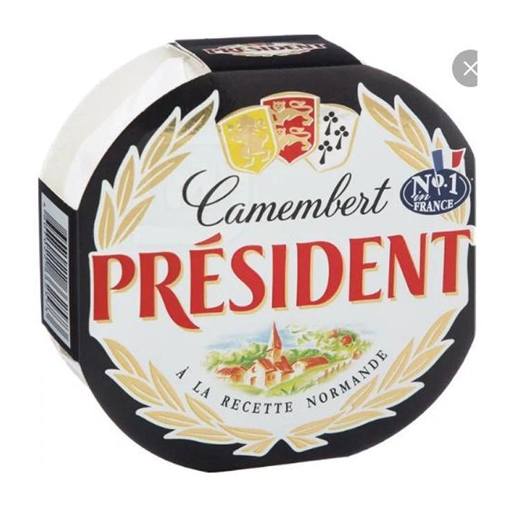 Сыр мягкий President камамбер с белой плесенью 45% 125 гр., картон