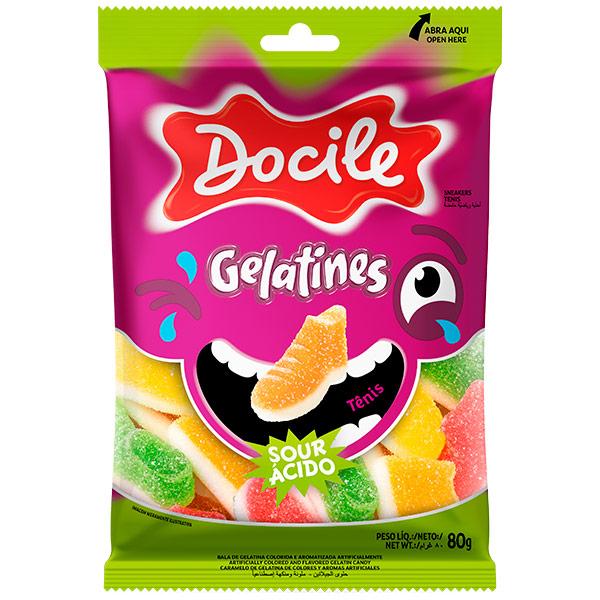 Мармелад жевательный Docile Gelatines ягоды кроссовки 80 гр., флоу-пак