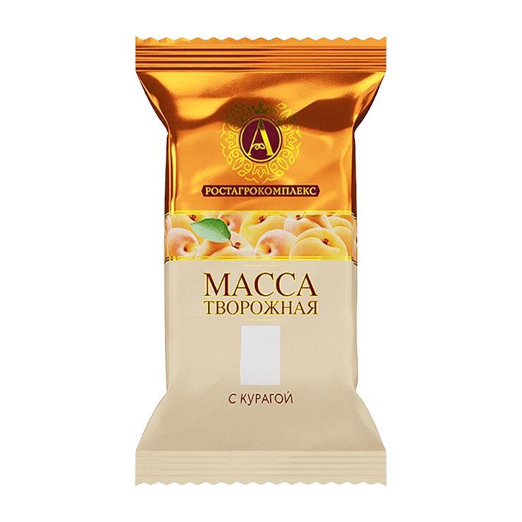 Масса творожная А.Ростагрокомплекс курага 20% 180 гр., флоу-пак