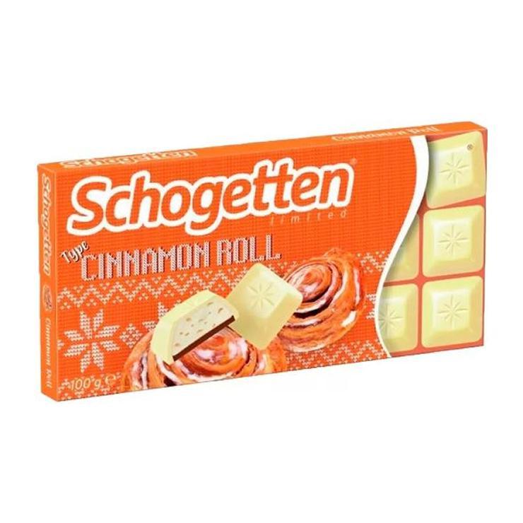 Шоколад Schogetten Cinnamon Roll булочка с корицей новогодняя упаковка 100 гр., картон