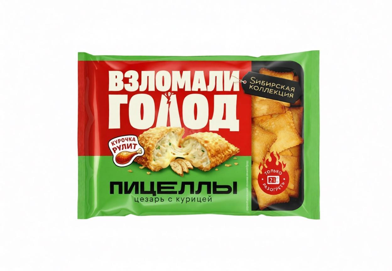 Пицеллы Сибирская Коллекция цезарь с курицей 220 гр., флоу-пак