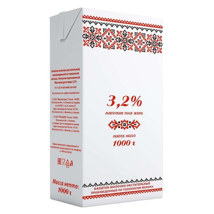 Напиток молочно-растительный Кружева 3.2% 1 кг., тетра-пак