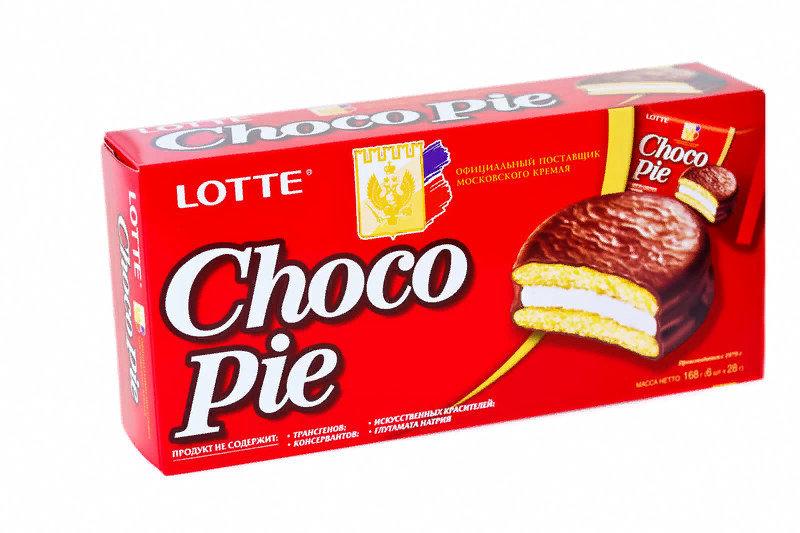 Печенье Lotte Choco Pie 168 гр., картон