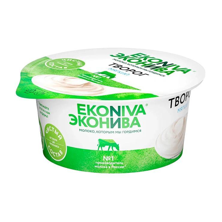 Творог ЭкоНива мягкий Натуральный 5,9% 125 гр., стакан