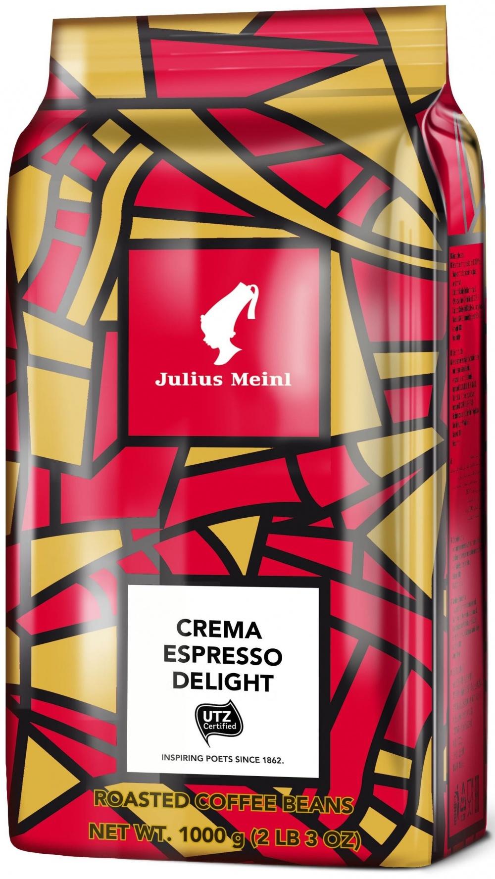 Кофе Julius Meinl Crema Espresso Delightт в зернах, 1 кг., пакет